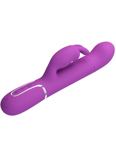 PRETTY LOVE - COALE VIBRADOR RABBIT MULTIFUNCIÓN 4 EN 1 MORADO