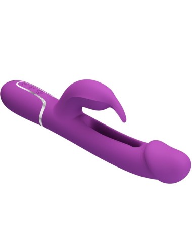 PRETTY LOVE - KAMPAS VIBRADOR RABBIT MULTIFUNCIÓN 3 EN 1 MORADO
