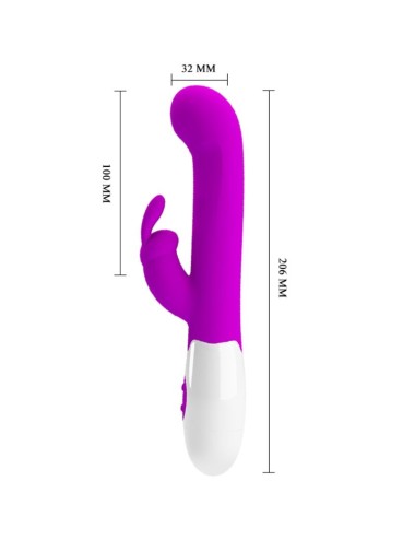 PRETTY LOVE - CENTAUR VIBRADOR RABBIT 30 MODOS DE VIBRACIÓN MORADO