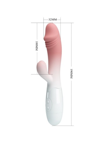 PRETTY LOVE - SNAPPY VIBRADOR RABBIT 3O VIBRACIONES ROSA
