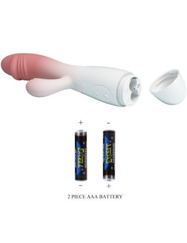 PRETTY LOVE - SNAPPY VIBRADOR RABBIT 3O VIBRACIONES ROSA