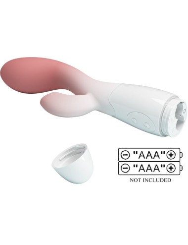 PRETTY LOVE - BRIGHTY VIBRADOR PUNTO G + ESTIMULADOR CLÍTORIS 30 VIBRACIONES ROSA