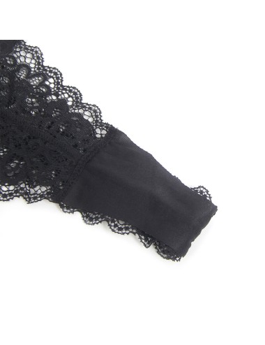 SUBBLIME - 955465 BODY CON CREMALLERA DE CUERO NEGRO L/XL