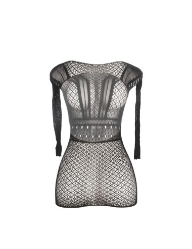 SUBBLIME - 951931 VESTIDO DE REJILLA CORTO CON ESPALDA DESCUBIERTA TALLA ÚNICA