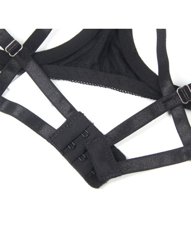 SUBBLIME - 955199 SET SUJETADOR CON LAZO NEGRO AJUSTABLE S/M