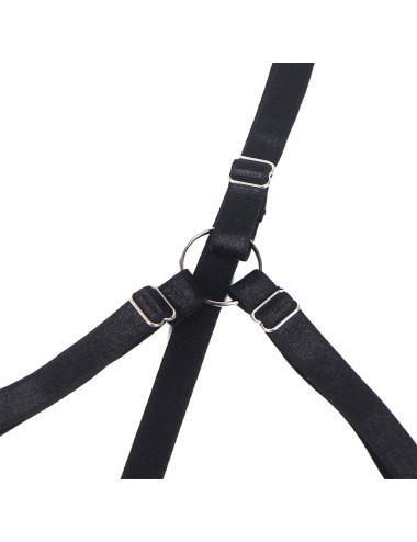 SUBBLIME - 955199 SET SUJETADOR CON LAZO NEGRO AJUSTABLE S/M