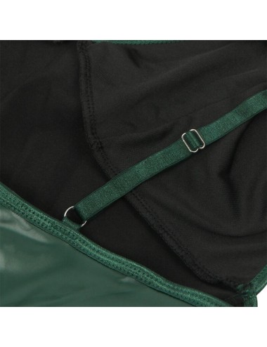 SUBBLIME - 955434 VESTIDO CON TIRANTES DE CUERO VERDE S/M