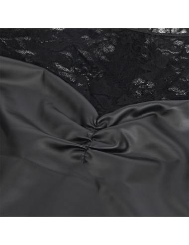 SUBBLIME - 955595 VESTIDO DE MANGA LARGA CON ENCAJE NEGRO S/M