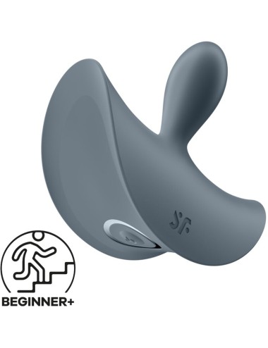 SATISFYER - BOOTY ABSOLUTE BEGINNERS 2 PLUG ANAL VIBRADOR UNISEX NEGRO