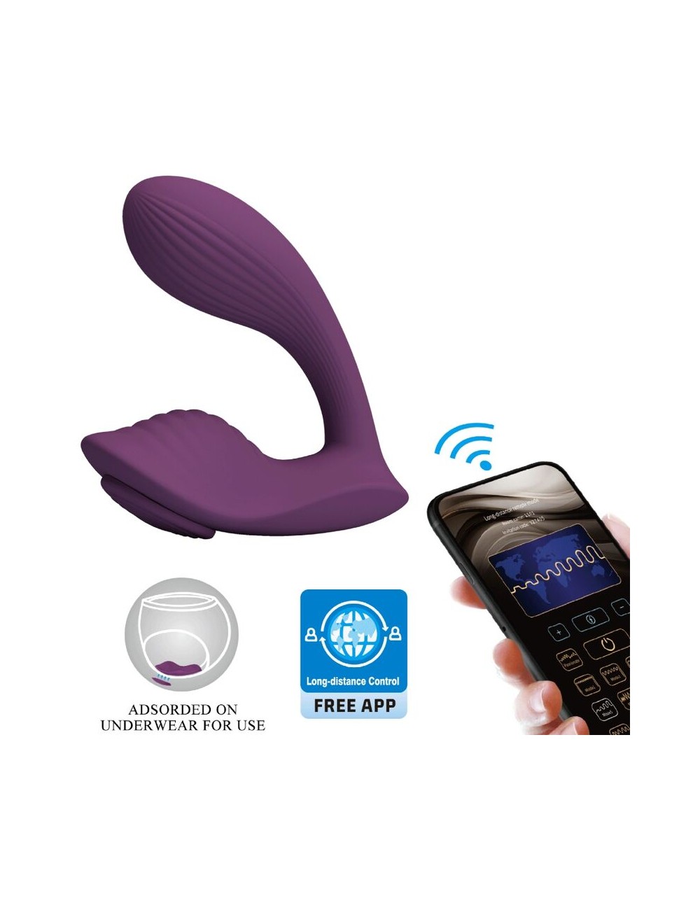 PRETTY LOVE - FRANZ MASAJEADOR & VIBRADOR APP GRATUTITA MORADO