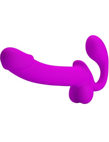 PRETTY LOVE - KELPIE ESTIMULADOR STRAP-ON DOBLE MORADO