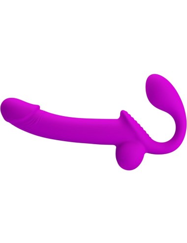 PRETTY LOVE - KELPIE ESTIMULADOR STRAP-ON DOBLE MORADO