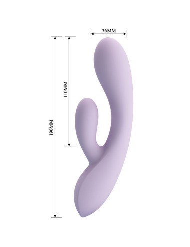 PRETTY LOVE - ROSOLYN VIBRADOR RABBIT 10 VIBRACIONES MORADO