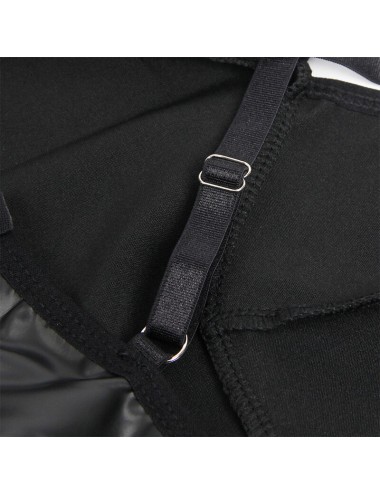 SUBBLIME - 955380 VESTIDO CON TIRANTES DE CUERO NEGRO L/XL