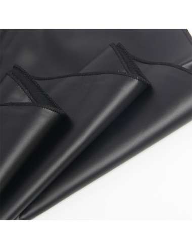 SUBBLIME - 955380 VESTIDO CON TIRANTES DE CUERO NEGRO L/XL