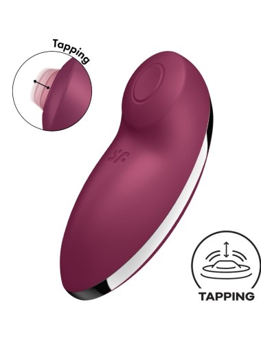 SATISFYER - TAP & CLIMAX 2 VIBRADOR & ESTIMULADOR ROJO