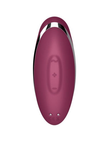 SATISFYER - TAP & CLIMAX 2 VIBRADOR & ESTIMULADOR ROJO