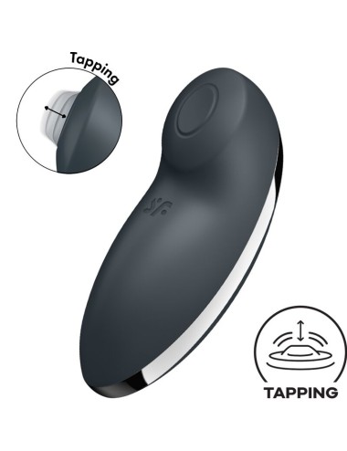 SATISFYER - TAP & CLIMAX 2 VIBRADOR & ESTIMULADOR GRIS