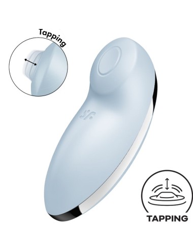 SATISFYER - TAP & CLIMAX 2 VIBRADOR & ESTIMULADOR AZUL
