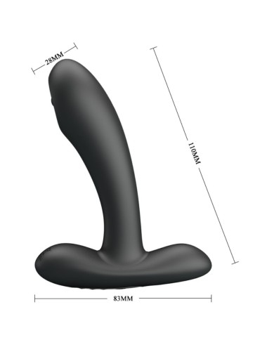 PRETTY LOVE - REMINGTON MASAJEADOR VIBRADOR ANAL Y VAGINAL NEGRO