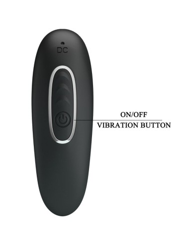 PRETTY LOVE - CORBAN VIBRADOR ANAL 10 VIBRACIONES NEGRO
