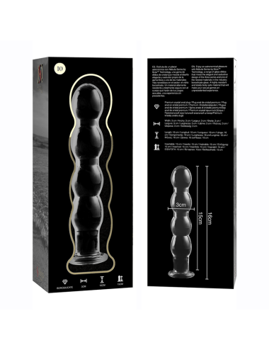 NEBULA SERIES BY IBIZA - MODELO 10 DILDO CRISTAL TRANSPARENTE 16.5 CM -O- 3.5 CM