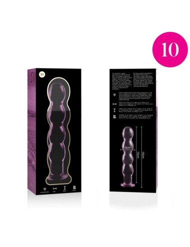 NEBULA SERIES BY IBIZA - MODELO 10 DILDO CRISTAL ROSA 16.5 CM -O- 3.5 CM