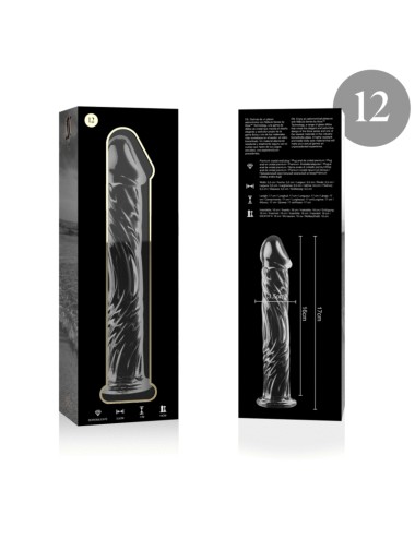 NEBULA SERIES BY IBIZA - MODELO 12 DILDO CRISTAL TRANSPARENTE 17 CM -O- 3.5 CM