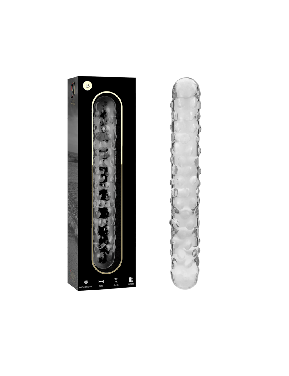 NEBULA SERIES BY IBIZA - MODELO 15 DILDO CRISTAL TRANSPARENTE 18.5 CM -O- 3 CM NEBULA SERIES BY IBIZA - MODELO 15 DILDO CRISTAL TRANSPARENTE 18.5 CM -O- 3 CM
