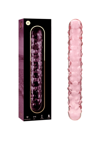 NEBULA SERIES BY IBIZA - MODELO 15 DILDO CRISTAL ROSA 18.5 CM -O- 3 CM