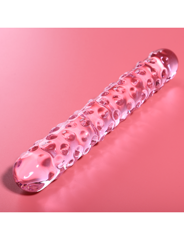 NEBULA SERIES BY IBIZA - MODELO 15 DILDO CRISTAL ROSA 18.5 CM -O- 3 CM