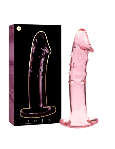 NEBULA SERIES BY IBIZA - MODELO 19 DILDO CRISTAL ROSA 18.5 CM -O- 4 CM