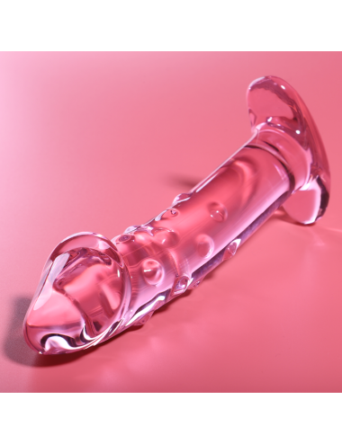 NEBULA SERIES BY IBIZA - MODELO 19 DILDO CRISTAL ROSA 18.5 CM -O- 4 CM