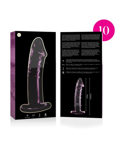 NEBULA SERIES BY IBIZA - MODELO 19 DILDO CRISTAL ROSA 18.5 CM -O- 4 CM