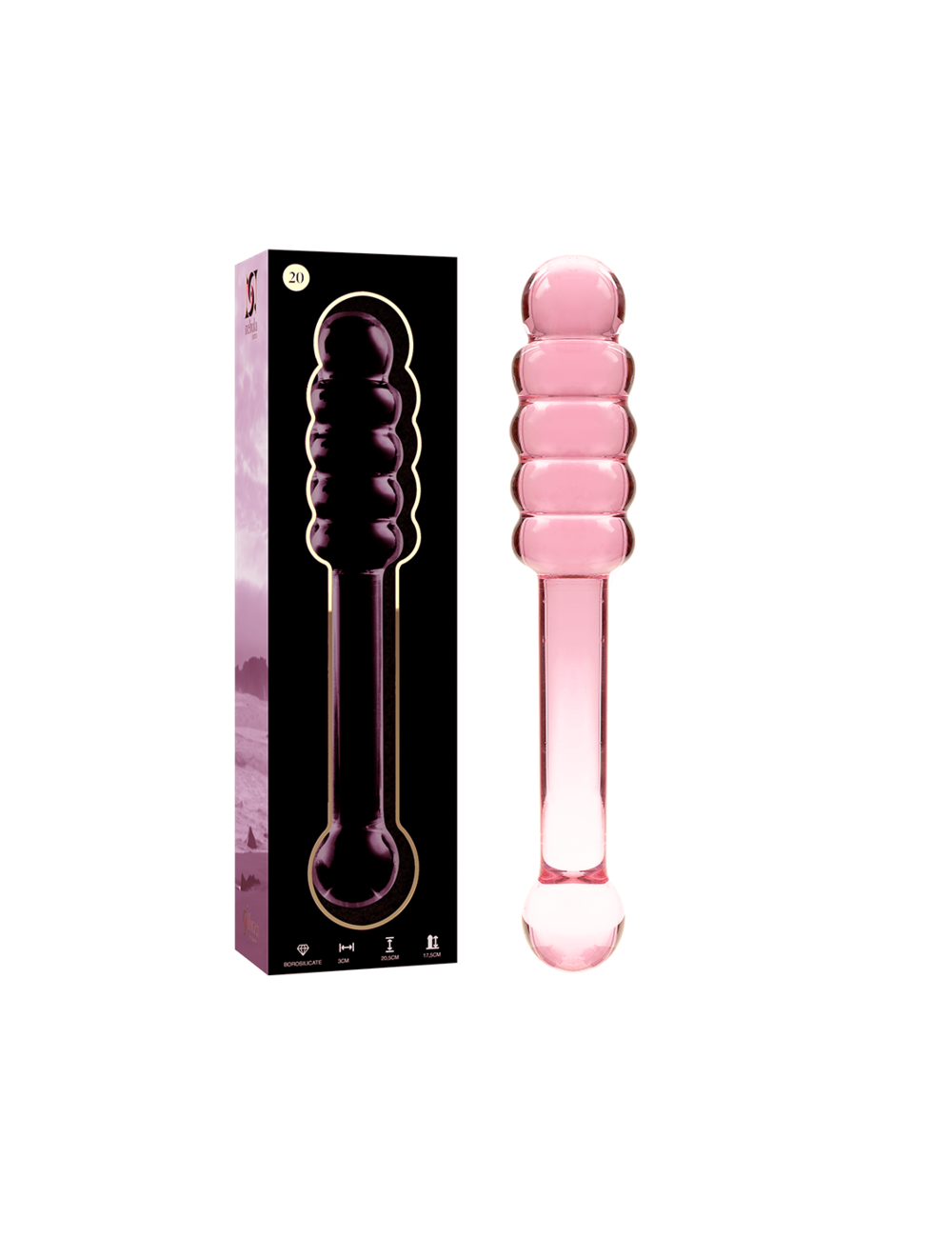 NEBULA SERIES BY IBIZA - MODELO 20 DILDO CRISTAL ROSA 20.5 CM -O- 3 CM NEBULA SERIES BY IBIZA - MODELO 20 DILDO CRISTAL ROSA 20.5 CM -O- 3 CM