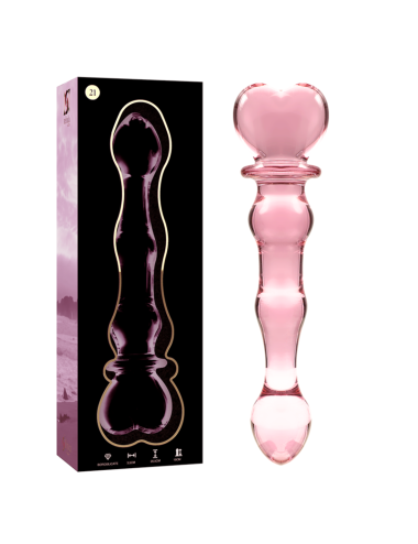 NEBULA SERIES BY IBIZA - MODELO 21 DILDO CRISTAL ROSA 20.5 CM -O- 3.5 CM