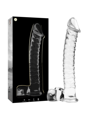 NEBULA SERIES BY IBIZA - MODELO 23 DILDO CRISTAL TRANSPARENTE 21.5 CM -O- 4 CM