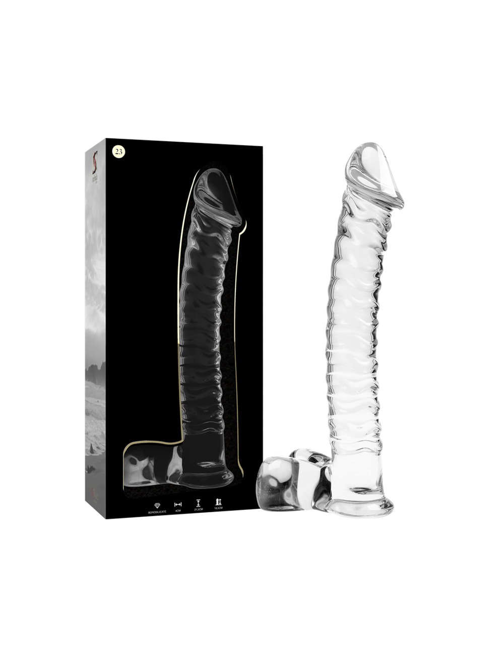 NEBULA SERIES BY IBIZA - MODELO 23 DILDO CRISTAL TRANSPARENTE 21.5 CM -O- 4 CM NEBULA SERIES BY IBIZA - MODELO 23 DILDO CRISTAL TRANSPARENTE 21.5 CM -O- 4 CM