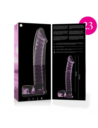 NEBULA SERIES BY IBIZA - MODELO 23 DILDO CRISTAL ROSA 21.5 CM -O- 4 CM