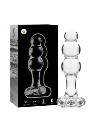 NEBULA SERIES BY IBIZA - MODELO 1 PLUG CRISTAL TRANSPARENTE 10.5 CM -O- 3 CM