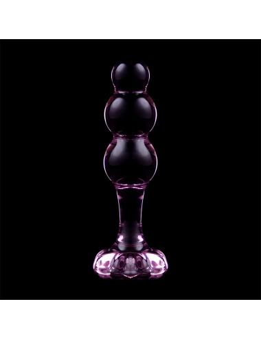 NEBULA SERIES BY IBIZA - MODELO 1 PLUG CRISTAL ROSA 10.5 CM -O- 3 CM