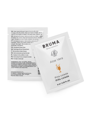 BRUMA - 6 ML GEL DESLIZANTE CON ALOE VERA SABOR A PIÑA COLADA