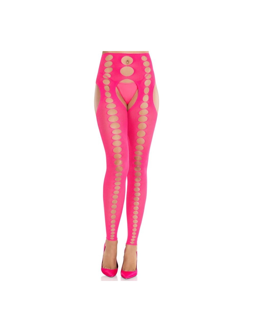 LEG AVENUE - MEDIAS OPACAS SIN TIRANTES Y COSTURAS ROSA NEÓN LEG AVENUE - MEDIAS OPACAS SIN TIRANTES Y COSTURAS ROSA NEÓN