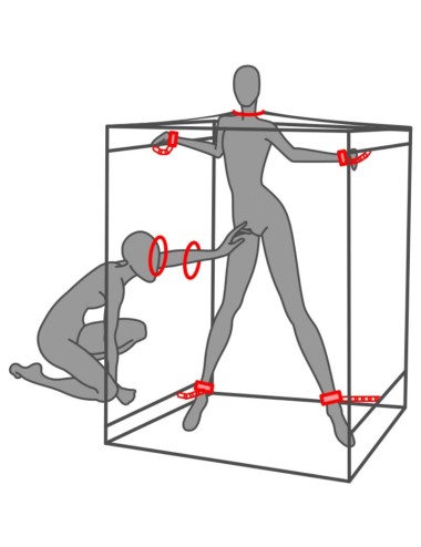 SECRET DOME - KINK CLUB CABINA SCANDALE NEGRO & ROJO