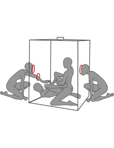 SECRET DOME - KINK CLUB CABINA SCANDALE NEGRO & ROJO