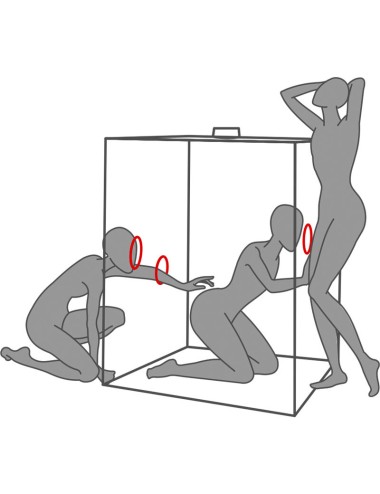 SECRET DOME - KINK CLUB CABINA SCANDALE NEGRO & ROJO