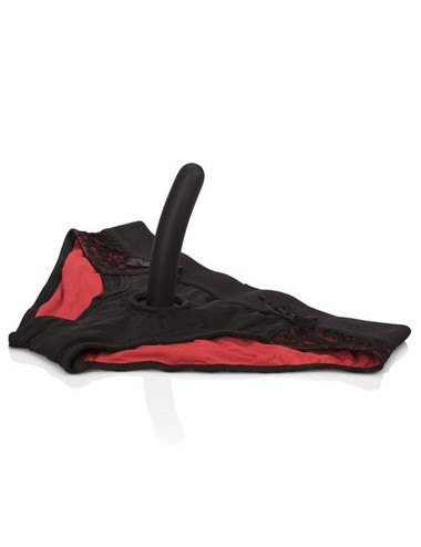 CALEXOTICS - SCANDAL SET DE BRAGUITAS ROJAS CON DILDO TALLA L/XL