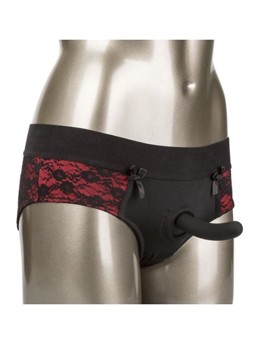 CALEXOTICS - SCANDAL SET DE BRAGUITAS SIN ENTREPIERNAS CON DILDO TALLA S/M