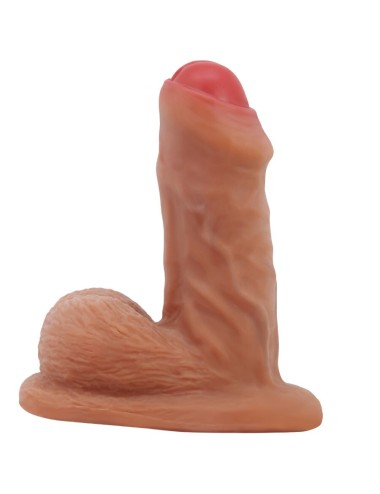 PRETTY LOVE - WARNELL DILDO ULTRA REALÍSTICO Y ELÁSTICO 9.5 CM MULATO