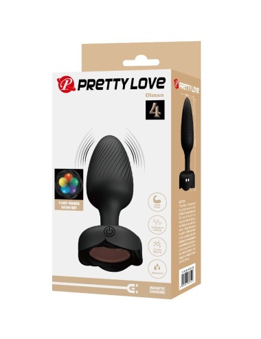 PRETTY LOVE - OLMAN PLUG ANAL CON LUZ LED 8.8 CM